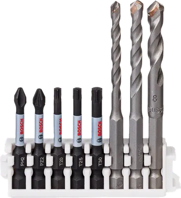 Bosch Hex-9 keramisk bore- og slagborsæt.